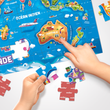 Puzzle enfant carte du monde 150 pièces