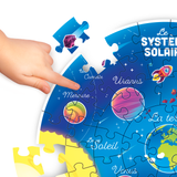 Puzzle circulaire : Le système solaire